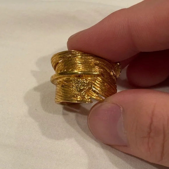 Versace gold ring